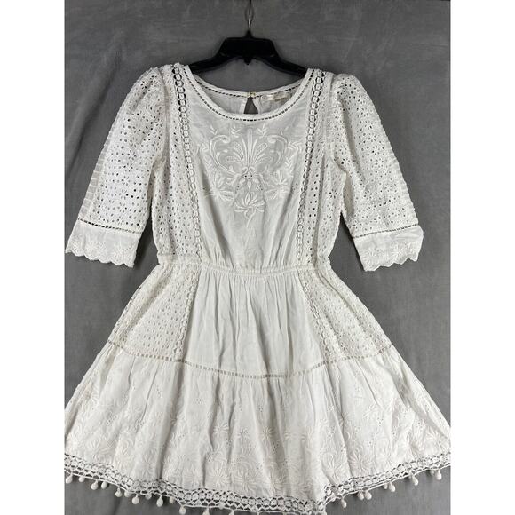 LoveShackFancy White Mini Dress - Picture 3 of 9